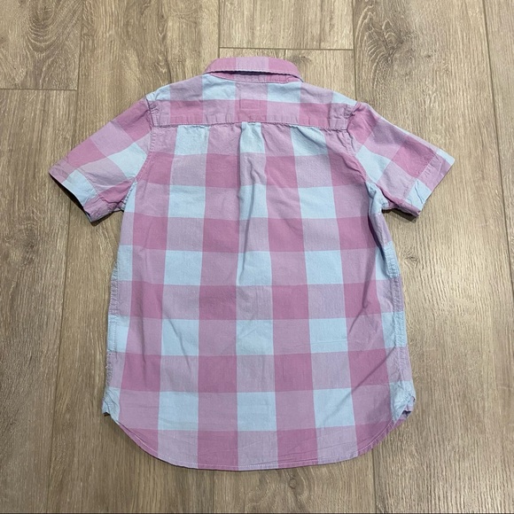 3/$20 GAP Kids Short-sleeved Plaid Button-up Shirt - Kid Size XS - Picture 2 of 5